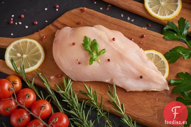 Pechugas de Pollo con Calabacín Pappardelle