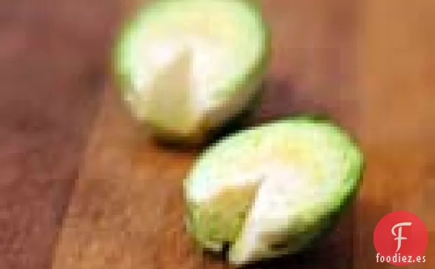 Coles De Bruselas Trituradas Con Limón