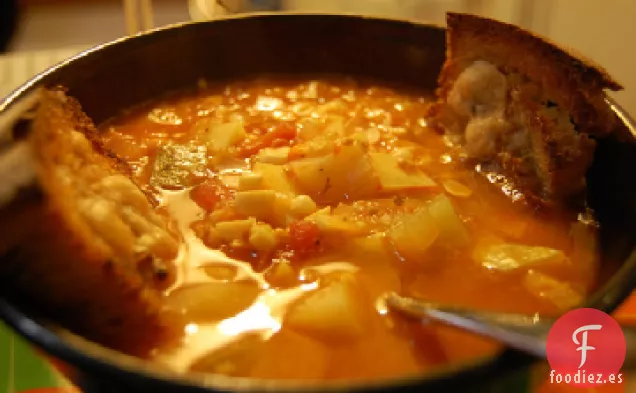 Sopa de Patata y Calabacín