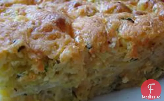 Cazuela de Calabacín y Pan de Maíz