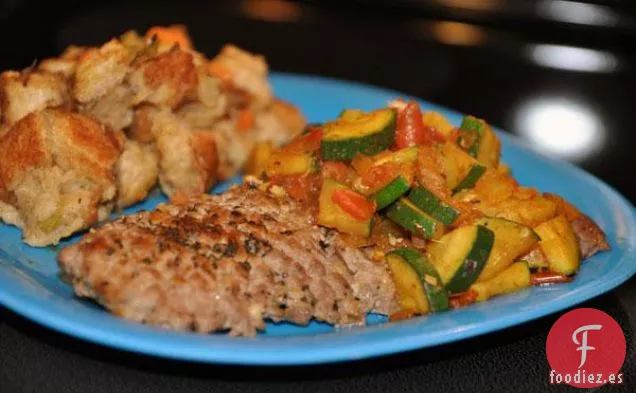 Bistec En Cubos Con Verduras Al Curry