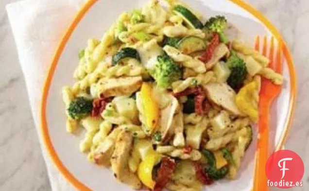 Pasta De Pollo Crock Pot Con Gouda Ahumado
