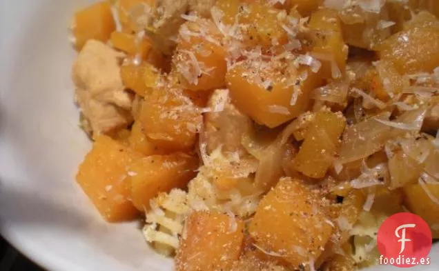 Espaguetis con Calabacín y Ajo
