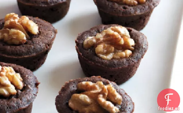 Pasteles de Chocolate y Calabacín con Nueces