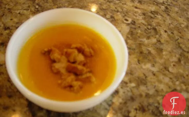 Calabaza Con Arroz, Salvia y Queso de Cabra