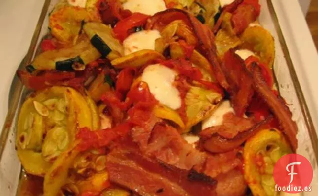 Cazuela de Calabacín y Tocino