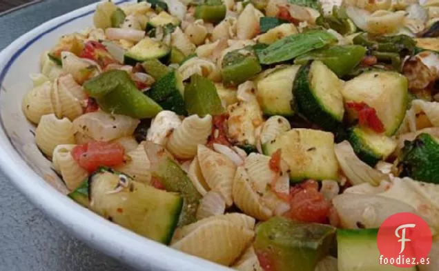 Verano en un tazón, También conocido como Pasta de Verduras a la parrilla