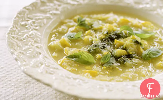 Sopa de Calabaza de Verano con Pistou de Albahaca