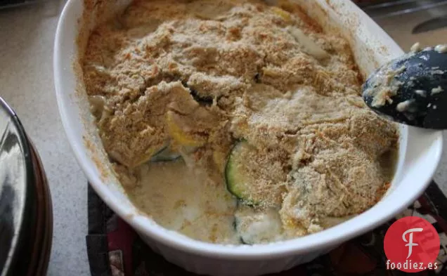 Calabacín Gratinado con Queso Fácil