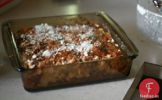 Lasaña De Tofu A Base De Hierbas Con Calabacín