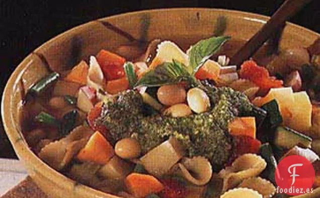 Sopa de Verduras con Pistou
