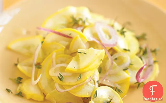 Ensalada de Calabaza Amarilla Marinada Rápida