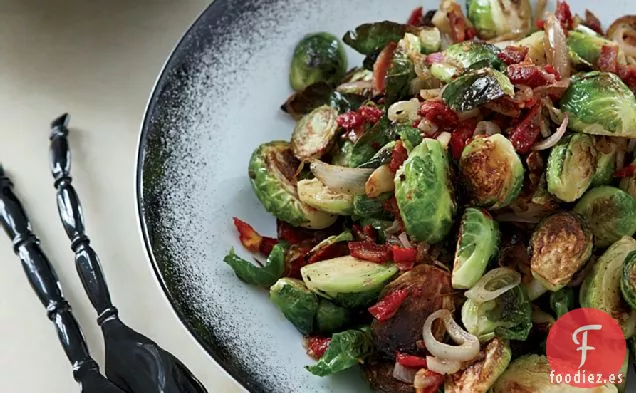 Coles de Bruselas Caramelizadas con Panceta