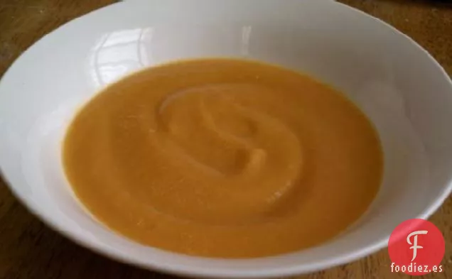 Sopa de Batata y Calabaza Tan Fácil