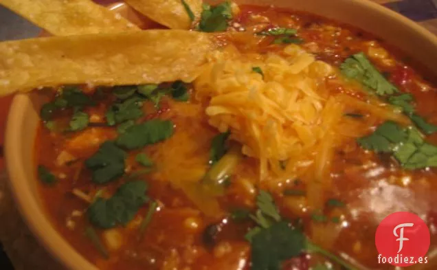 Sopa de Tortilla De Pollo Con 
