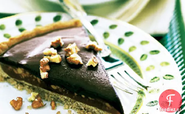 Tarta de Caramelo y Nuez con Glaseado de Chocolate