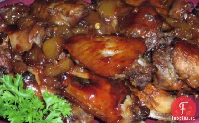 Alitas de Pollo Dulces Y Picantes