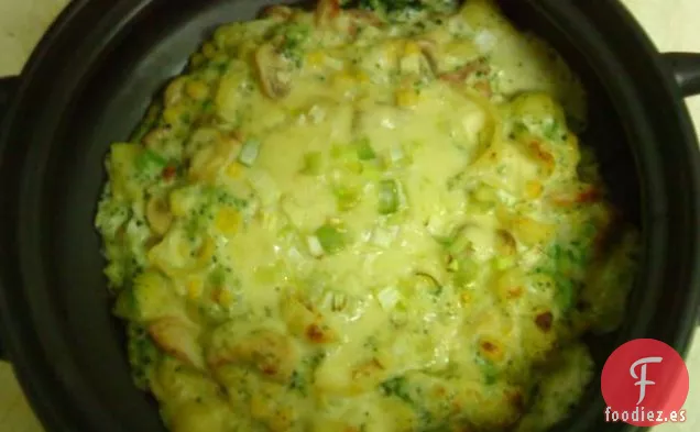 Anillo de Hojaldre de Crema de Menta con Glaseado de Chocolate