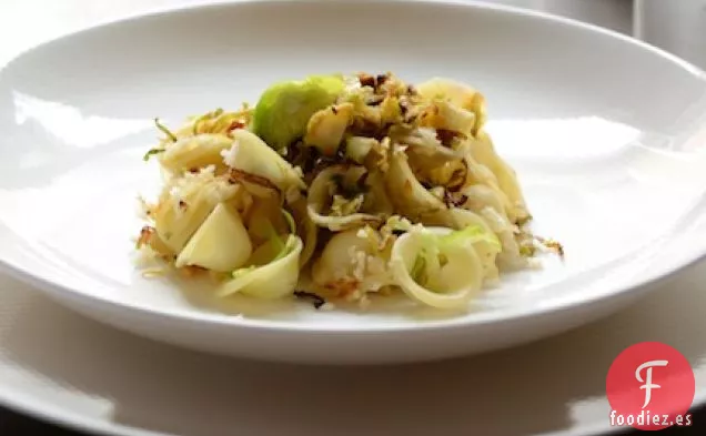 Pasta Orecchiette Con Crujientes Coles De Bruselas Asadas