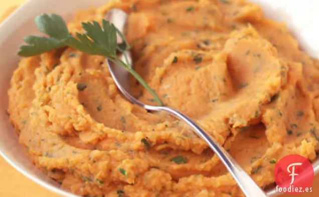 Puré de Patatas Dulces y Rojizas con Hierbas