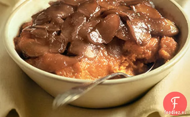 Batatas Batidas con Manzanas Caramelizadas
