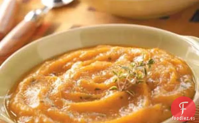 Sopa de Ajo Asado y Batata