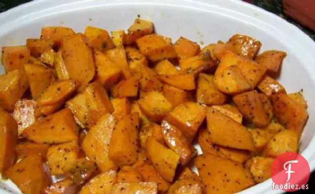 Batatas Tostadas Al Horno Glaseadas Con Miel