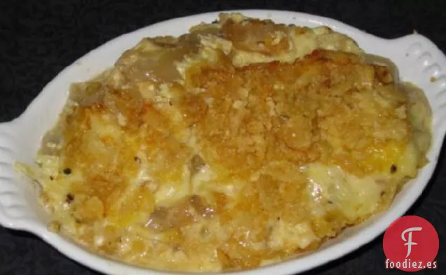 Cazuela de Cebolla Dulce y Queso Suizo Walla Walla