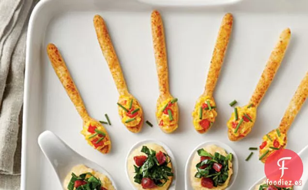 Cucharas para Galletas con Queso de Pimiento Cremoso