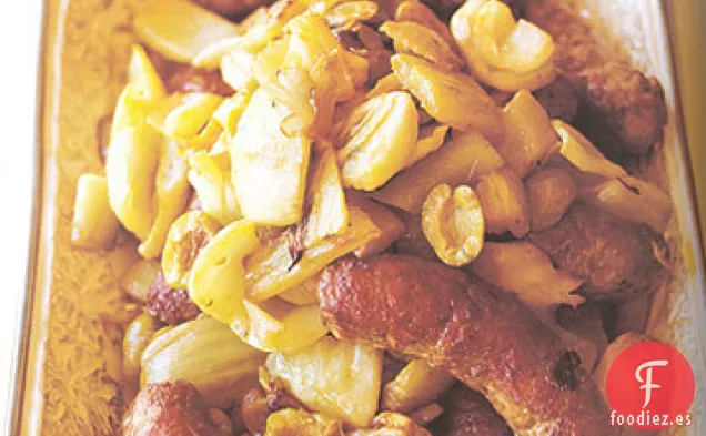 Salchicha con Hinojo y Aceitunas