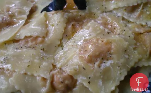 Ravioles de Batata Asada y Queso Feta