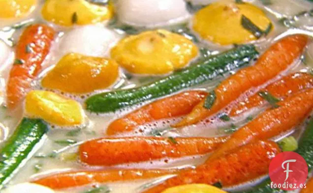 Verduras para Bebés con Nage de Estragón