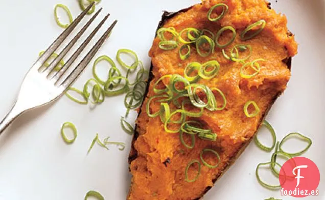 Batatas Asadas dos veces con Chipotle