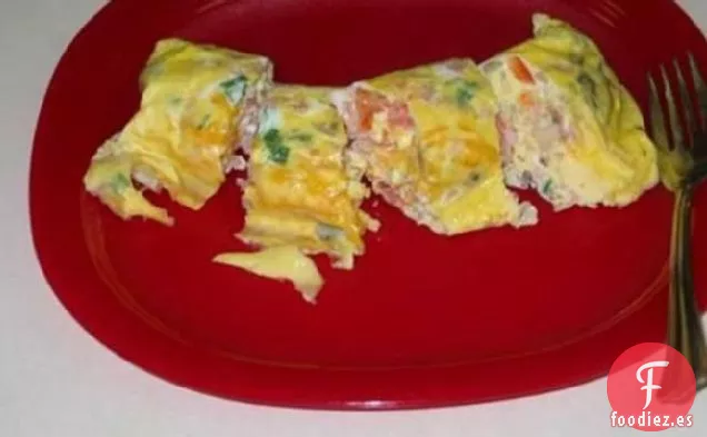 Tortilla con bolsa Ziploc (Huevos a toda prisa)