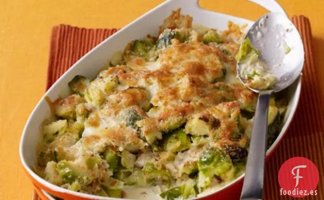 Coles de Bruselas Gratinadas