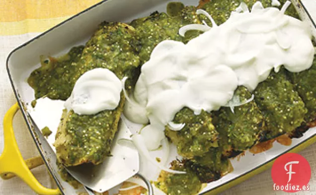 Enchiladas Verdes de Pollo