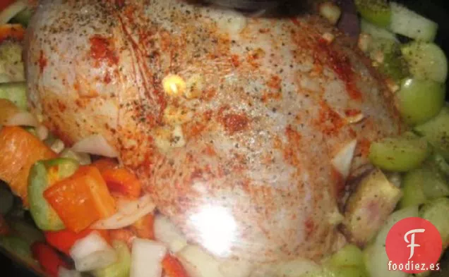 Pollo En Olla Con Salsa De Tomates