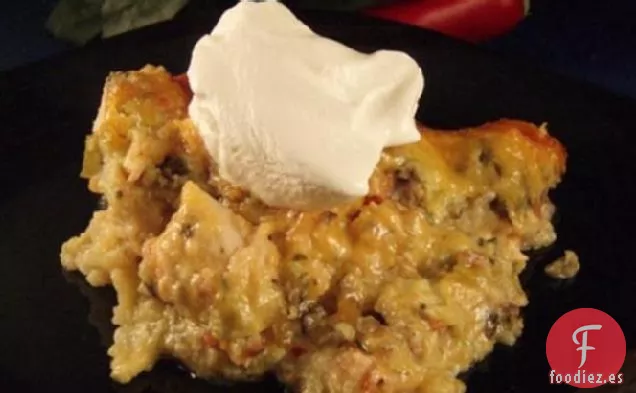 Enchiladas de Pollo En Capas Maias Verde
