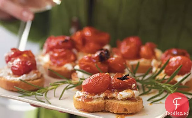 Crostini de Tomate de Uva Tostado con Miel