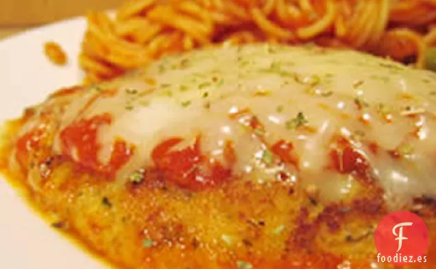 Pechugas De Pollo Italianas Recubiertas De Parmesano