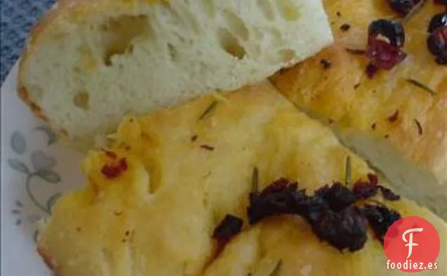 Focaccia de Tomate y Hierbas Secadas al Sol