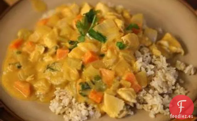 Estofado De Pollo Con Leche De Coco
