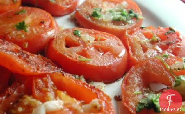 Tomates Fritos Con Ajo (Banadoora Maqliya Ma ' Thoom)