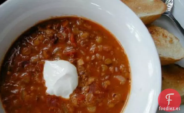 Sopa de Lentejas y Tomate