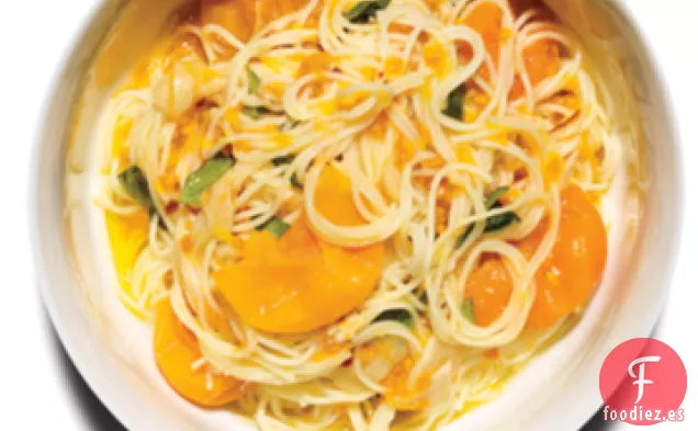 Pasta con Tomates Dorados al Sol