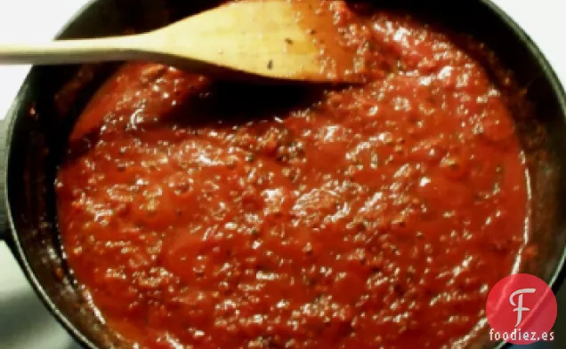 Salsa de Espaguetis a Fuego Lento