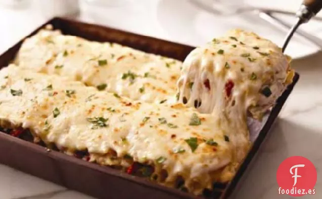 Lasaña de Pollo y Alcachofa Blanca Cremosa