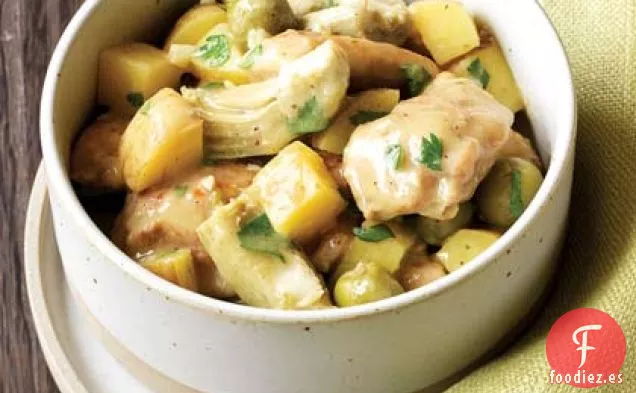 Guiso de Pollo con Aceitunas y Limón
