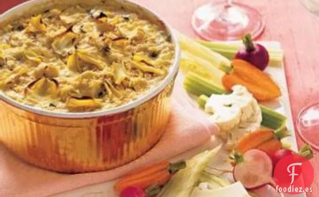 Dip de Oliva de Alcachofa con Cruditas de Hinojo
