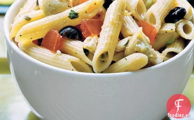 Penne Con Salsa De Tomate Al Estilo Griego